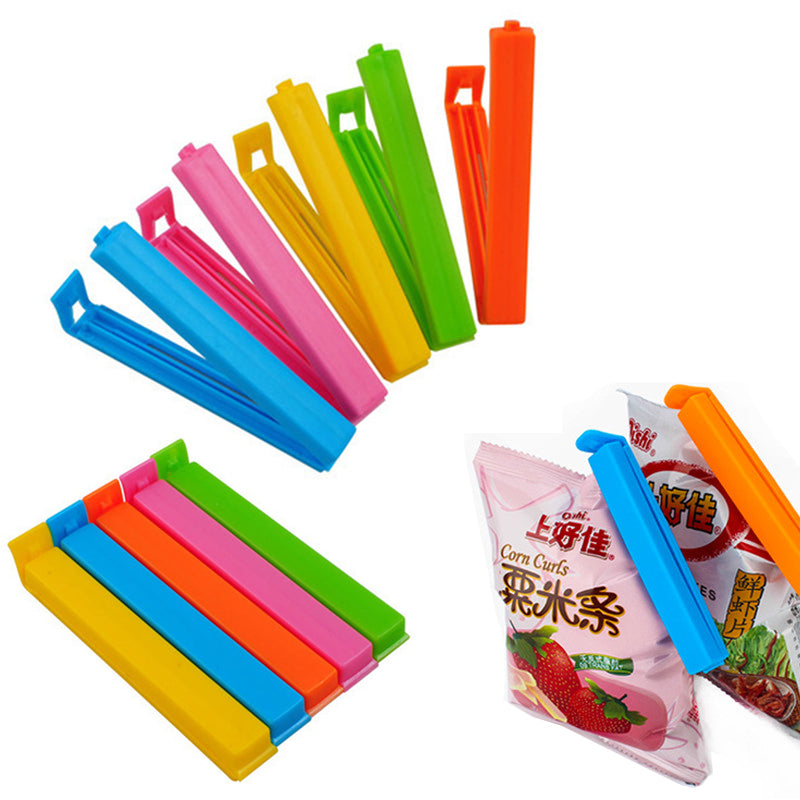 12Pcs - Portable Kitchen Storage Food Sealing Bag Clips.