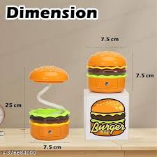 Burger Lamp – Fun Burger Table Lamps for Bedroom, Study, or Desk Décor